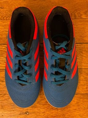 Adidas Size USA 3K Blue Orange Trainers